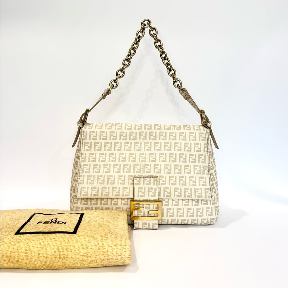 ✨SOLD✨ Fendi Zucchino Mama Baguette Bag